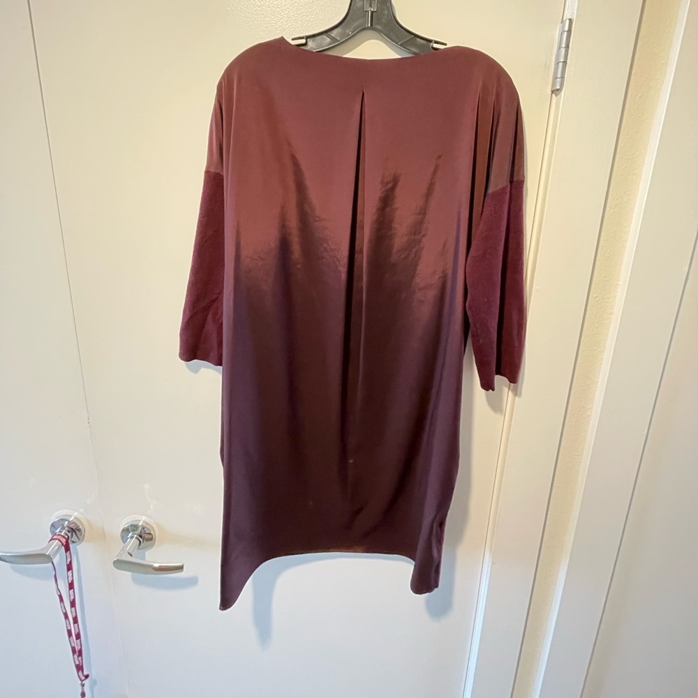 Vince Wool dress mixed media w side pockets sweater minimalist contemporary